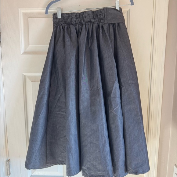 NWT Midi Full Skirt with Matching Sash by Advance Apparels - Picture 3 of 4
